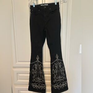 Idyllwind by Miranda Lambert Black Denim with White Stitching-Sz 2